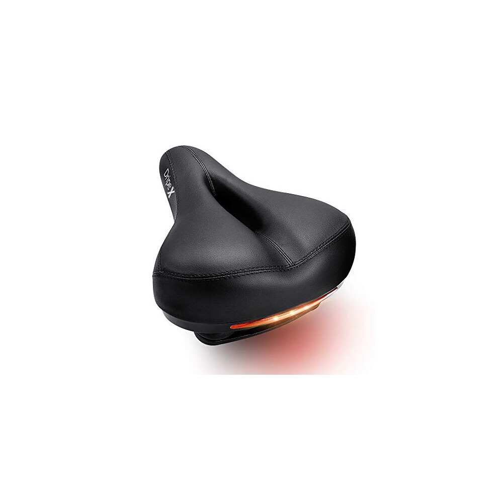 Photos - Saddle Dripex Gel Bike Seat Bicycle  - Comfort Universal Cycle  Wide Cushion Pad Waterproof for Women Men - Fits MTB Mo 