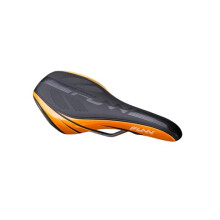 Funn Adlib HD MTB Saddle, Vinyl Leather Cover, CrMo Rails (Orange)