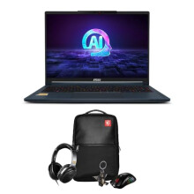 MSI 20th Anniversary Stealth AI Studio Gaming Laptop Bundle - (16" 16:10 QHD+ panel, Intel Core Ultra 9 185H, NVIDIA GeForce RTX 4070, 32GB RAM, 2TB
