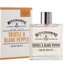 Scottish Fine Soaps - Thistle & Black Pepper Eau de Toilette - Purifying Milk Thistle Extract - Woody, Amber Fragrance - Vegan Friendly - 50ml