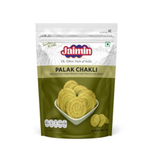Jaiimin Palak Chakli 200gm (Pack of 3) – Authentic Spinach-Flavoured Chakli Snack | Crispy and Wholesome | 100% Vegetarian Indian Namkeen |