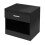 Comfy Living Comfy Living Modern Bedside Table with Drawer and Open Shelf, High Gloss, Bedroom Storage Table (Black) 4