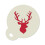 Stag Coffee Duster Cake Cupcake Cookie Drinks Stencil 350 Micron Mylar 8.5cm 1