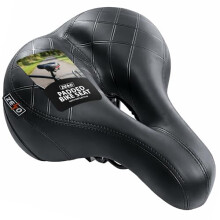 ZENO Bike Seat Saddle with Reflector | Bicycle Bike Seat with Soft Shockproof Springs and Punching Foam System | Cycling MTB Saddle Cushion Pad for