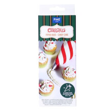 PME 12 Christmas Disposable Icing Piping Bags, Candy Cane
