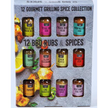 12x Rubs Spices for Cooking | BBQ Gifts for Men| Herbs, Spices & Seasonings | Christmas Gifts for Men Women | Cooking Gifts Presents| Spice Gift Set |