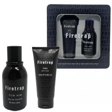 Firetrap for Him Gift Set, Eau de Toilette 75ml & Body Wash 100ml, Men's Fragrance Collection, Black