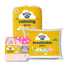 Silentnight Healthy Growth Bed Set - 10.5 Tog Calming Weighted Duvet - Kids Breathable Pillow - Rainbow Duvet Cover with Pillowcase - Complete Bed for
