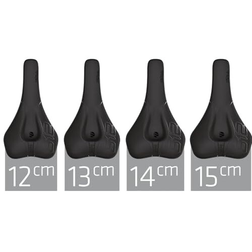 SQlab 612 Ergowave Carbon, 15 cm Saddle, Adults Unisex, Black 2