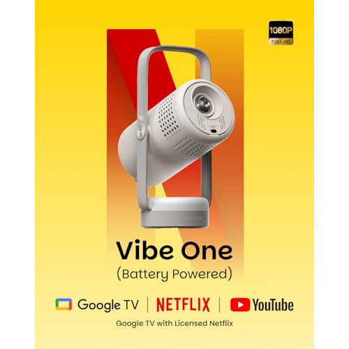 XGIMI Vibe One Battery Powered Mini 1080P Smart Portable Projector 1