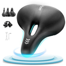 YOUNGDO Waterproof Bike Seat Cushion for Men Women, Bicycle Saddle with Smart Zone-Concept, Comfortable Bikes Seats Made Of Comfy Memory Foam, Fit for