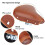 Bicycle Saddle, Universal Brown Rivets Bike Seat Comfortable Spring Bicycle Saddle with PU Leather 2