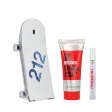 Carolina Herrera 212 Heroes Eau de Toilette 90ml Gift Set (Contains 90ml EDT, 100ml Shower Gel and 10ml Travel Spray)