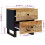 VidaXL vidaXL Bedside Cabinets 2 pcs 40x33x46 cm Solid Wood Mango 3