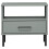 VidaXL vidaXL Bedside Table with Metal Legs Grey Solid Wood Pine OSLO 4