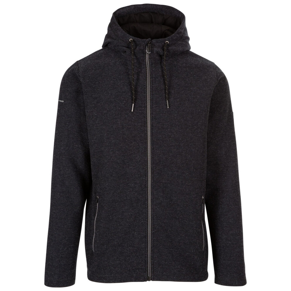 Trespass Men's Black Sheelane Marl Fleece Jacket - M - 92% Polyester/8% Viscose - Image 3