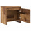 KTHLBRH Rustic Bedside Table with Storage Modern Design Engineered Wood Compact Rectangular Form 45 x 34 x 44.5 cm for Bedroom Nightstand Organizer 5