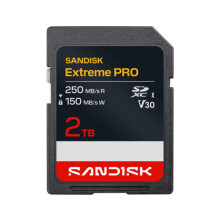 SanDisk Extreme Pro SDXC 2TB UHS-I U3 V30 R250MB/s W150MB/s SDSDXXD-2T00-GN4IN