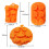 3 Piece Silicone Halloween  Pumpkin Baking Mold Set 6