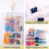 6Pcs Clear Compartment Plastic Organizer Container Box,Small Stackable Storage Box with Adjustable Crafts Accessories 4