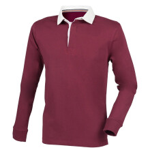 (3XL, Deep Burgundy) Front Row Mens Premium Rugby Shirt