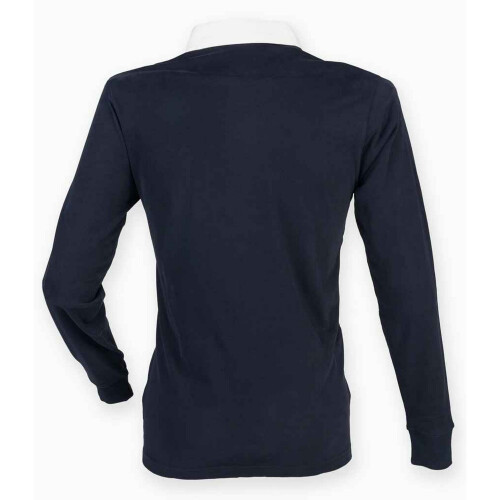 (M, Navy) Front Row Mens Premium Rugby Shirt 1