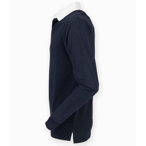 (M, Navy) Front Row Mens Premium Rugby Shirt 2