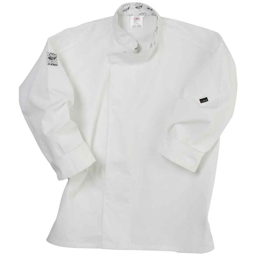 (M, White) Le Chef Unisex Adult Academy Long-Sleeved Chef Tunic 5063527379832