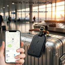 Luggage Airtags Wireless Charging Suitcase Anti-Lost Tracker Luggage Bag Tag Locator for Find My