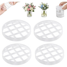4PCS Reusable Silicone Flower Arranging Grid, Stretch Silicone Flower Arranger & Vase Holder Flower Arrangement Holder