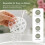 Grille de Fleur en Silicone Réutilisable 4PCS, Arranger de Fleurs en Silicone Élastique & Support de Vase 4