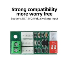 2PCS 12V 24V PWM Fan Speed Controller 3-Way Synchronous Output, Intelligent PC Case Cooling Module for Computer Fans