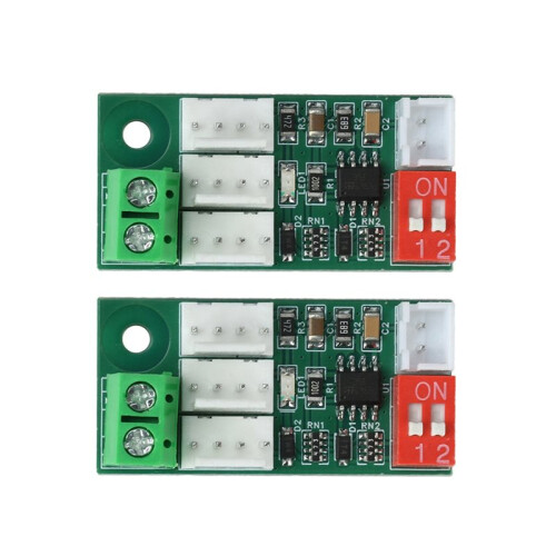 2PCS  12V 24V PWM Fan Speed Controller 3-Way Synchronous Output, Intelligent PC Case Cooling Module for Computer Fans