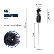 10 Pcs Stainless Steel Engine Air Inlet Cleaning Brush for Effective Carbon Deposit Removal