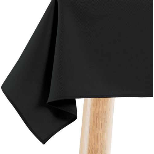 Modern Tablecloth Stain-Resistant Rectangular 130x180 cm Elegant Black — jacquard tablecloth, waterproof tablecloth 1