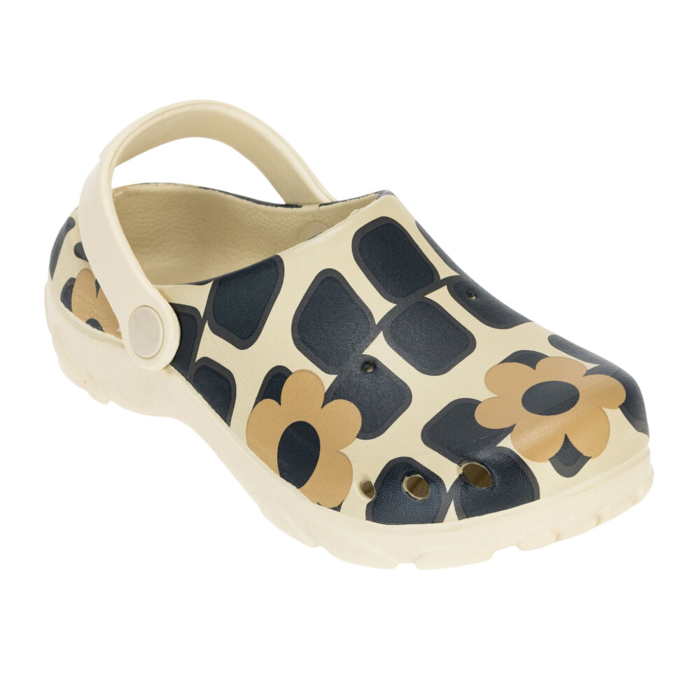 Regatta (2 Uk Child, Monochrome) Childrens/Kids Orla Kiely Giant Flower Clogs