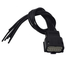 Car Headlight Connector Plug Pigtail Harness Black 68364272AA Fit for  Charger & Ram 2500