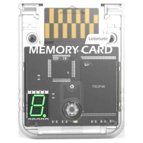 2048 MBit Memory Card for  GameCube with A Digital Display Memory Card for  (RVL-001) Game Console