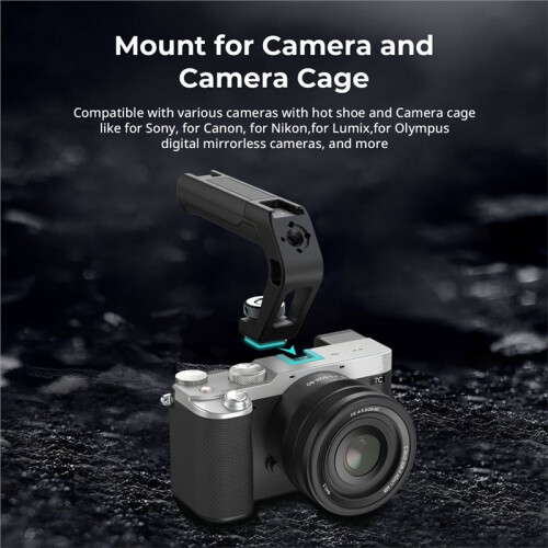 Top Handle with Cold Shoe Mount for  5976 Sturdy Durable Camera Top Handle for Camera Cages Rig Accessories