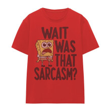 (L, Red) SpongeBob SquarePants Womens/Ladies Sarcasm T-Shirt