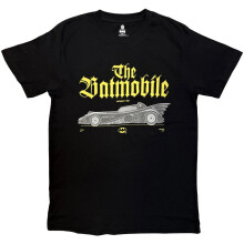 (S, Black) Batman Unisex Adult The Batmobile T-Shirt