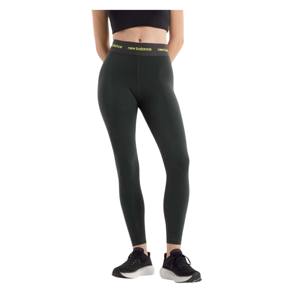 New Balance (4 Uk - 6 Uk, Black) Womens/Ladies High Rise Fitted Leggings