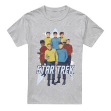 (XXL, Sport Heather) Star Trek Mens Here Here T-Shirt