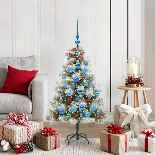 VidaXL vidaXL Artificial Christmas Tree Green and white 120 cm