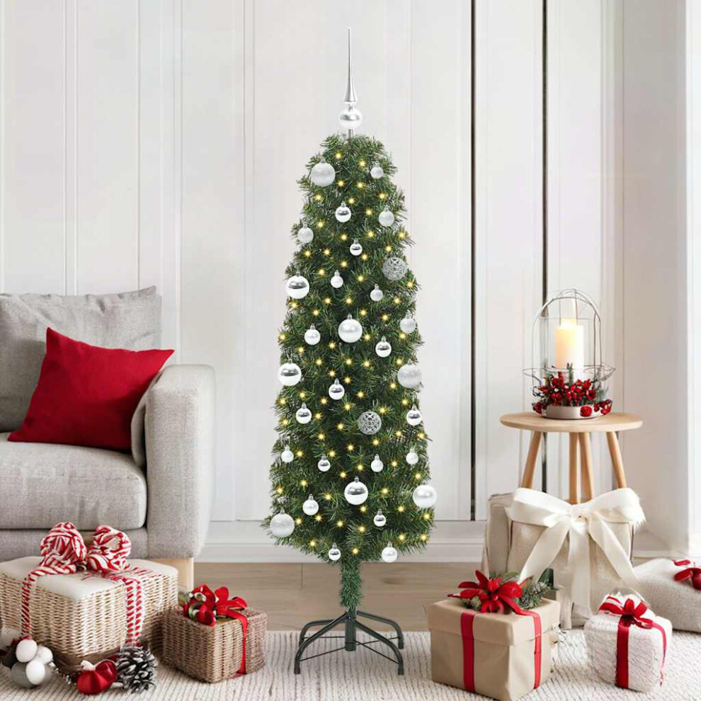 VIDAXL Artificial Christmas Tree 150cm Green with 150 LEDs - Image 2