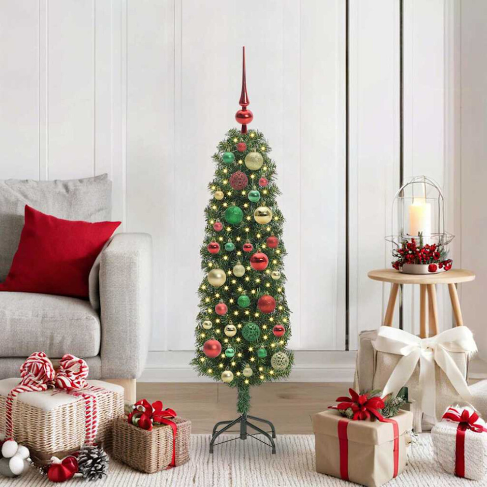 vidaXL Artificial Christmas Tree 120 cm Green with 150 LEDs - Image 2