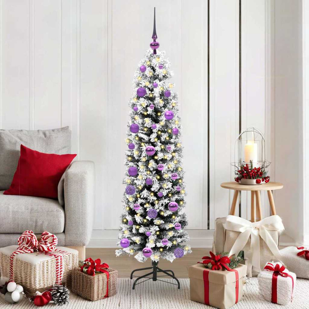 B&Q - Artificial Christmas Tree With 150 Leds With Stand Green 150 Cm - Image 3