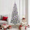 VidaXL vidaXL Artificial Hinged Christmas Tree Green and White 180 cm 1