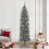 VidaXL vidaXL Artificial Slim Christmas Tree Green and White 240 cm 1