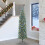 VidaXL vidaXL Artificial Slim Christmas Tree Green and White 240 cm 1